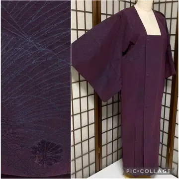 C93 순수 실크 겨울용 비로드 린나 코트 롱 기모노