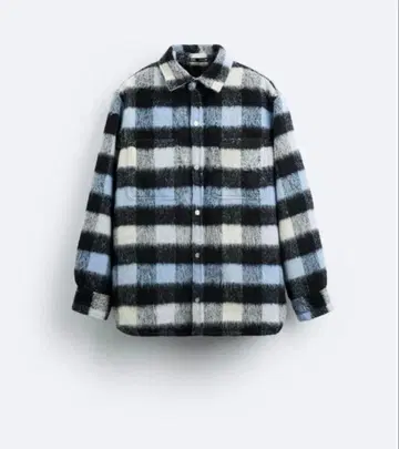 새상품급 즉시 완판 고배색 ZARA 텍스처 체크 셔츠 자켓 M