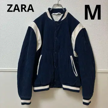 ZARA 자라 코듀로이 테디 자켓 네이비 M