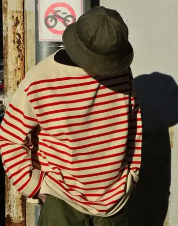 [ 새상품급 ] 블럼스 루트 재고 보더 바스크 셔츠 사이즈 3