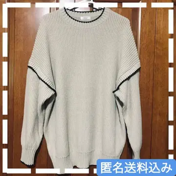 로리즈팜 앤 도트 에스티 하이 컬러 스티치 풀오버