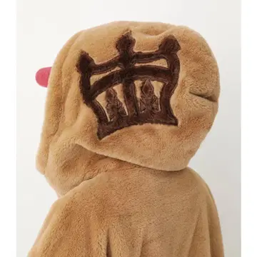 RODEO CROWNS 인조 모피 후드티 후드 부착 자켓 블루종