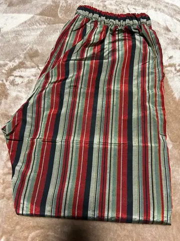 기모노 리메이크 몬페 팬츠 스트라이프 L~LL