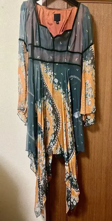 ANNA SUI 꽃무늬 쉬폰 튜닉 2 사이즈