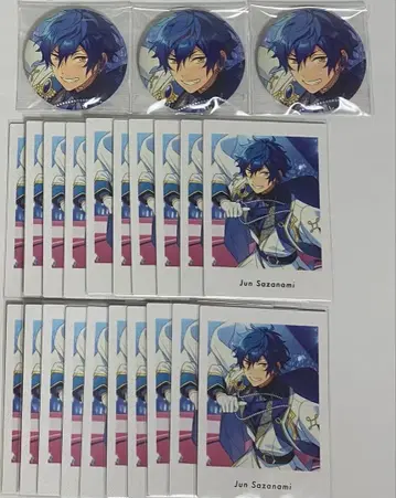 앙스타 사자나미 쥰 이벤코레 캔뱃지 3점 vol.3A 파샤츠 20점