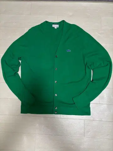 SHIPS 별주 LACOSTE 코튼/폴리에스테르 V넥 가디건