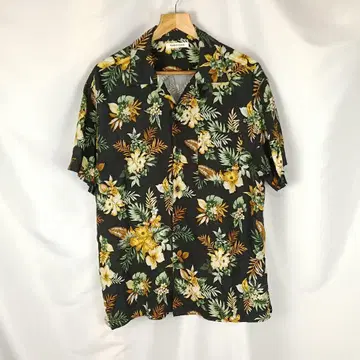 SAUCY COOL 알로하 셔츠 LL 블랙 보타니컬 블랙 B3932