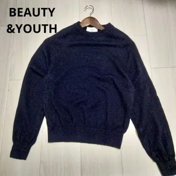 BEAUTY&YOUTH 워셔블 울 x 캐시미어 크루넥 니트