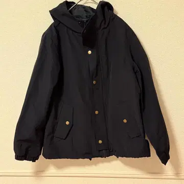 새상품급 블랙 후드 자켓 M 상당 후드 부착 마운틴 파카 가을 점퍼