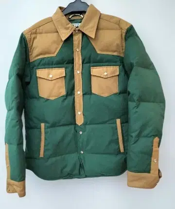schott 다운 자켓 그린 베이지 38