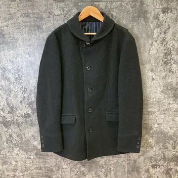 TAKEO KIKUCHI 남성용 숏코트 동물 모피 천연 가죽 블랙(3)