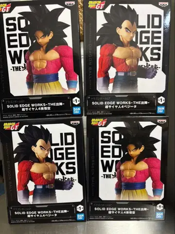 드래곤볼 GT THE 출진 초사이어인 4 손오공 베지터 4개 세트