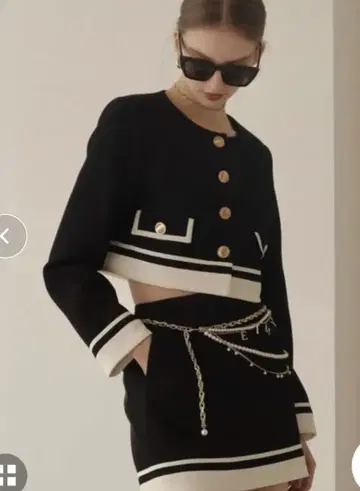 에이미 이스트 월 바이컬러 미니 스커트 새상품급