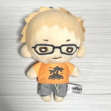 하이큐 니토탄 볼 체인 부착 봉제 인형 비치 발리볼 츠키시마