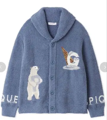 gelatopique 곰 자수 가디건 & 롱 팬츠