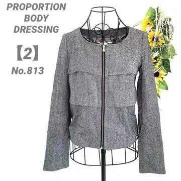 프로포션 바디 드레싱 노카라 자켓 2/M 고급 깔끔한