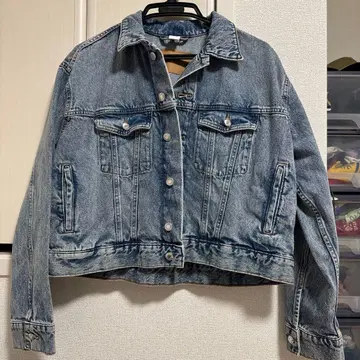 H&M 라이트 블루 데님 자켓 L