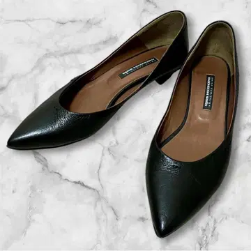 라보키고시 웍스 펌프스 블랙 포인티드 토