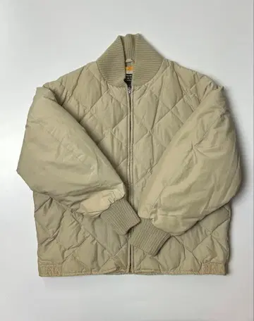90's Eddie Bauer 퀼팅 다운 자켓 베이지 XL