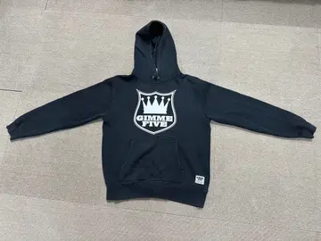 GIMME FIVE 블랙 후드티