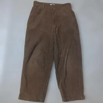 유니클로 브라운 코듀로이 와이드 팬츠