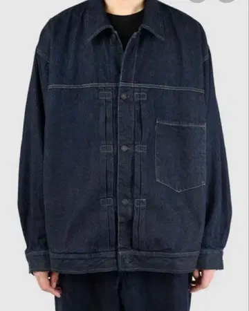 22AW 플랫 데님 재킷 & 슈 플레어 세트