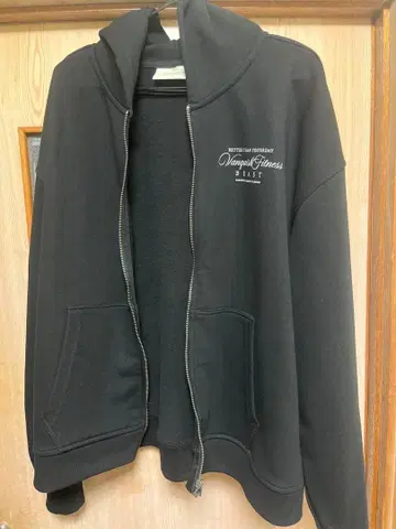 VANQUISH 블랙 풀 집업 후드티