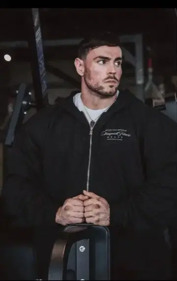 VANQUISH 블랙 풀 집업 후드티