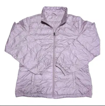 미사용 경량 컴팩트 다운 자켓 LL 옅은 핑크색