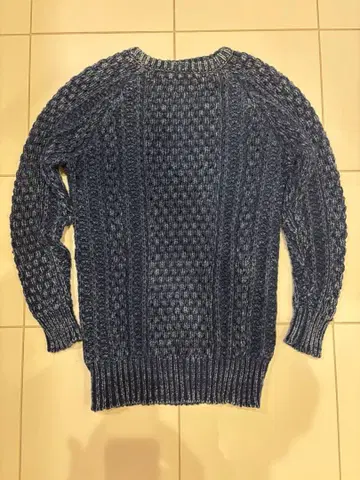 완판! 론 헤르만 Ron Herman 인디고 케이블 코튼 니트