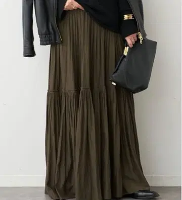 두지엠 클라세 개더 맥시 스커트