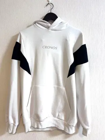 CRONOS 화이트 후드티 사이즈 M(38)