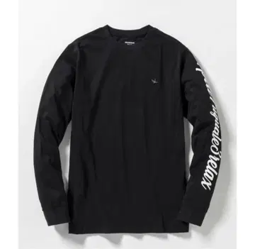 1PIU1UGUALE3 RELAX 소매 로고 긴팔 롱T 티셔츠