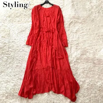 새상품급 스타일링 원피스 현행 백 카슈쿨 2way 리본