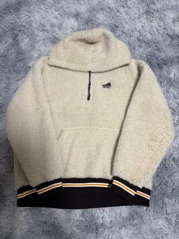 CONVERSE 플리스 자켓 크림