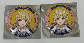 학마스 후지타 코토네 핫케이시마 시 파라다이스 콜라보 캔뱃지 x 2