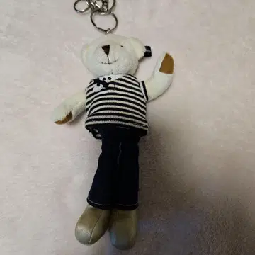 rain 피 굿즈 곰 스트라이프 셔츠 키링