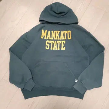 90s 러셀 애슬레틱 USA제 다크 그린 칼리지 프린트