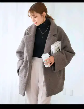 [ GROWING RICH ] 반지 울 테일러드 코트 브라운