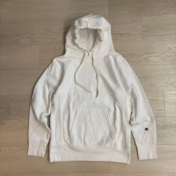 #즉시 구매 가능 Champion 화이트 후드티 맨투맨 리버스 위브