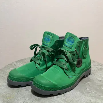 팔라디움 하이컷 레인 신발 그린 24cm [PALLADIUM]