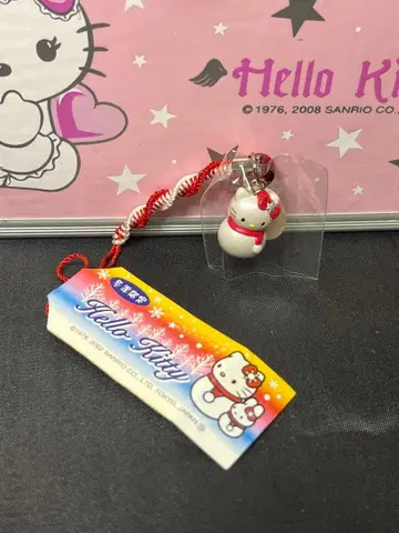 산리오 헬로키티 겨울 한정판 스트랩 헤이세이 레어 희귀