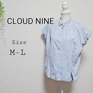 CLOUD NINE 반팔 버튼 업 셔츠 M-L
