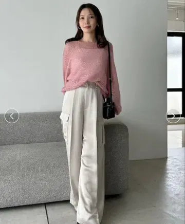 시어 모헤어 니트 풀오버 FRAY I.D 핑크