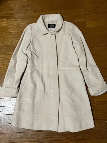 salire 크림색 롱 코트