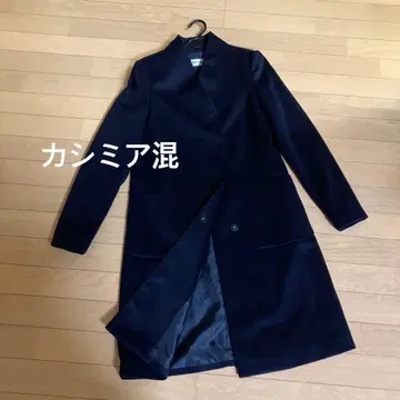 캐시미어 울 혼방 롱 코트 네이비 택없는 새상품 IENA 띠어리 ZARA