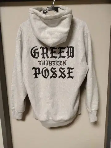 GREED THIRTEEN 그 리드 13 헤비 웨이트 후드티 속기모