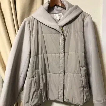 dix-sept 후드 부착 퀼팅 자켓 40