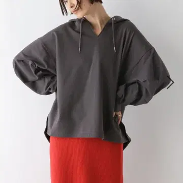 택 포함 새상품! LEPSIM BIG 후디 후드티 차콜