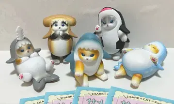 사메냥 마스코트 피규어 5종 풀컴프 세트